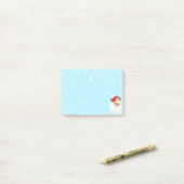 Kerstmis Vintage Sinterklaas op Lichtblauw Post-it® Notes (Op bureau)