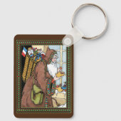 Kerstmis Vintage, Sinterklaas Speelgoed Klompen Sc Sleutelhanger (Achterkant)