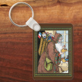 Kerstmis Vintage, Sinterklaas Speelgoed Klompen Sc Sleutelhanger (Voorkant)