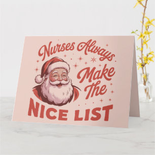 Kerstmis Vintage Sinterklaas Verpleegsters Maken d Kaart