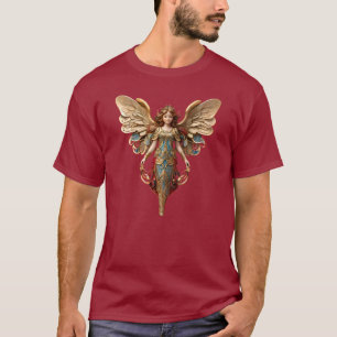 Kerstmis Vintage Stijl Engel Ornament T-Shirt