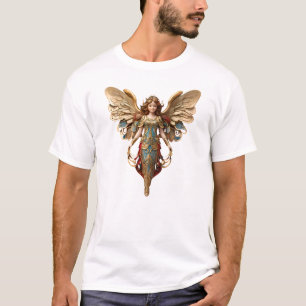 Kerstmis Vintage Stijl Engel Ornament T-Shirt
