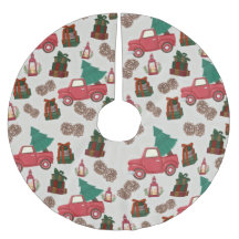 Kerstmis Vintage Truck Boomkleed | Retro Truck