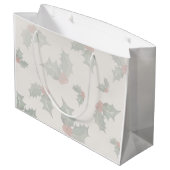 Kerstmis Vintage Verjaardag Groot Cadeauzakje (Achterkant Gekanteld)