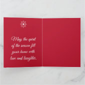 Kerstmis vintage - Vouwbare wenskaart Kaart (Binnen)