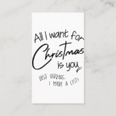 Kerstmis Visitekaartje (Achterkant)