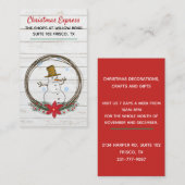 Kerstmis Visitekaartje (Voorkant / Achterkant)