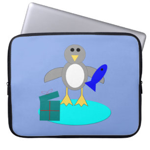 Kerstmis Vissen Pinguïn Laptop Tas