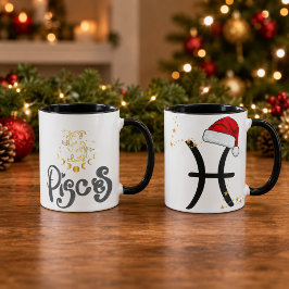Kerstmis Vissen Zodiac Sinterklaas Hoed Mok