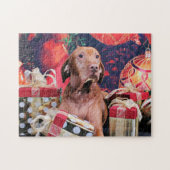 Kerstmis - Vizsla - Budda Legpuzzel (Horizontaal)