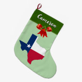 Kerstmis vlag van de staat Texas Grote Kerstsok (Voorkant (Hangend))