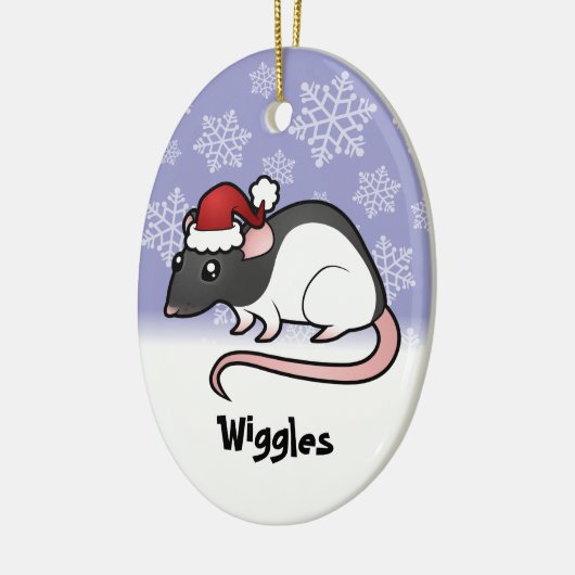 Kerstmis (voeg je huisdiernaam toe) keramisch ornament (Links)