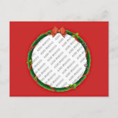 Kerstmis Voeg uw foto en rode achtergrond toe Feestdagenkaart (Voorkant)