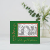 Kerstmis voegt Uw Briefkaart van het Lijst van de (Staand voorkant)