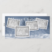 Kerstmis VOEGT UW Scène van de Sneeuw van FOTO'S Feestdagenkaart (Voorkant / Achterkant)