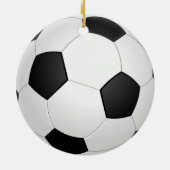 Kerstmis Voetbal en Schoen Keramisch Ornament (Achterkant)