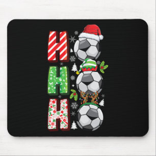 Kerstmis Voetbal Liefhebbers Jongens Kinderen Tien Muismat