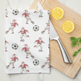 Kerstmis Voetbal Sinterklaas Theedoek