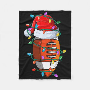Kerstmis Voetbal Xmas Kerstman Sporthoed Kinderen Fleece Deken