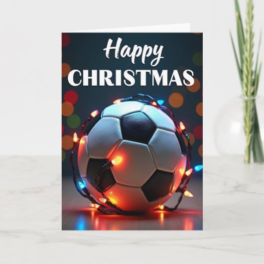 Kerstmis Voetbalkaart Kaart (Voorkant)