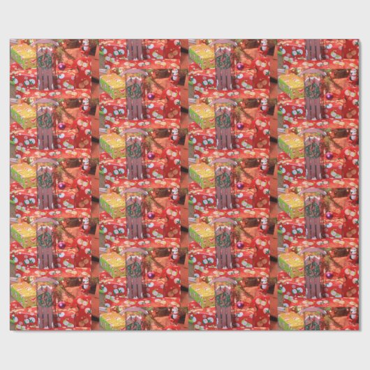 Kerstmis vol met lepel cadeaupapier (Vlak)