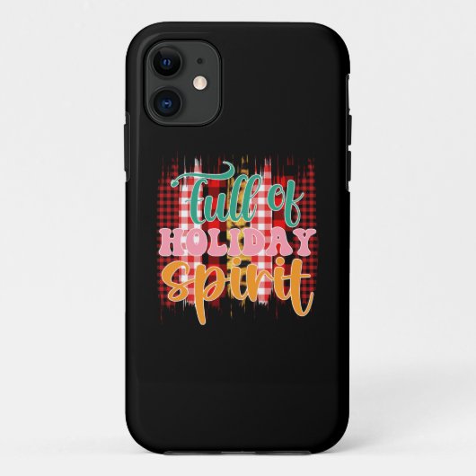 Kerstmis vol met vakantiegeest Case-Mate iPhone case (Achterkant)
