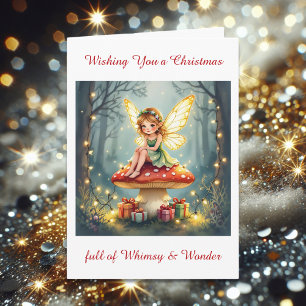 Kerstmis vol Whimsy en Wonder   Kerstgedicht Kaart