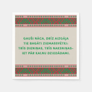 Kerstmis Volkslied I Latviesu Tautasdziesma Servet