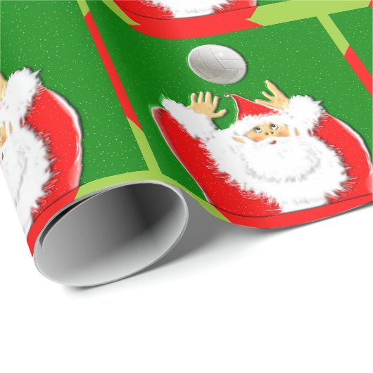 Kerstmis volleybal inpakpapier (Rol Hoek)