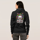 Kerstmis Volwassene Hoodie met Rits (Achterkant volledig)