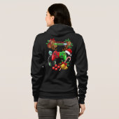 Kerstmis Volwassenen Hoodie met Rits (Achterkant volledig)