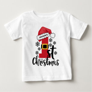 Kerstmis voor baby's eerste kerst met naam op de k