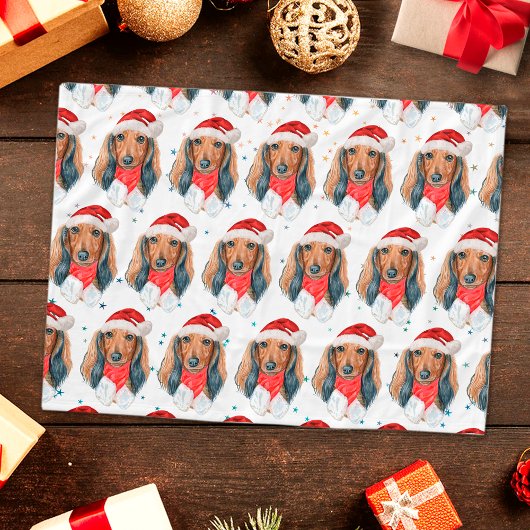 Kerstmis voor Dashond Hondenras Fleece Deken