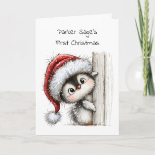 Kerstmis voor de allereerste baby, Baby Pinguïn, Z Kaart