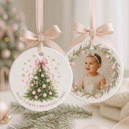 Kerstmis voor de allereerste keer keramisch ornament
