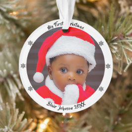 Kerstmis voor de allereerste keer ornament