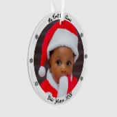 Kerstmis voor de allereerste keer ornament (voorkant)