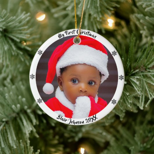 Kerstmis voor de allereersten keramisch ornament (Boom)