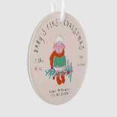 Kerstmis voor de baby Adorable Lam Hanger Ornament (voorkant)