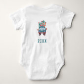Kerstmis voor de baby Cute Xmas Truck  Romper (Achterkant)
