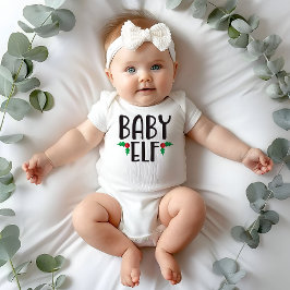 Kerstmis voor de Baby Elf Familie Romper