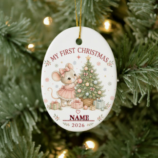 Kerstmis voor de baby MONOGRAM FOTO ORNAMENT