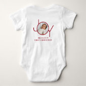 Kerstmis voor de baby romper (Achterkant)
