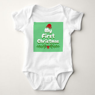 Kerstmis voor de baby romper