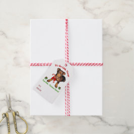 Kerstmis voor de Dwergpinscher Cadeaulabel
