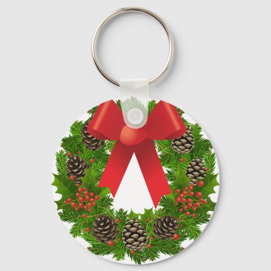 Kerstmis voor de Feestdagen Sleutelhanger (Voorkant)