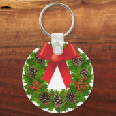Kerstmis voor de Feestdagen Sleutelhanger (Voorkant)