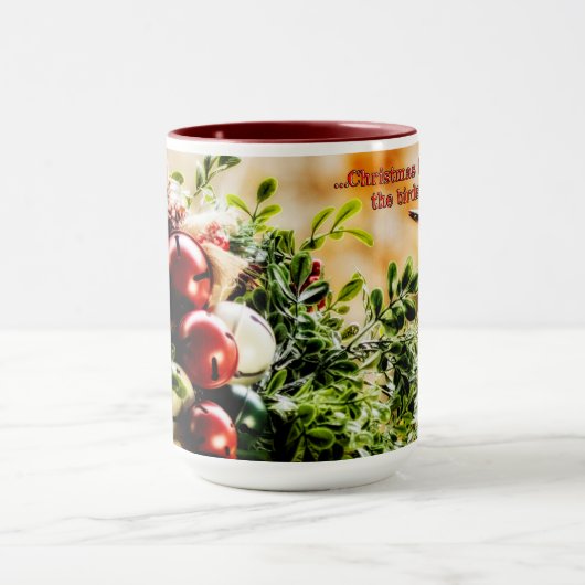 Kerstmis voor de Mok van de vogelkoffie (Midden)