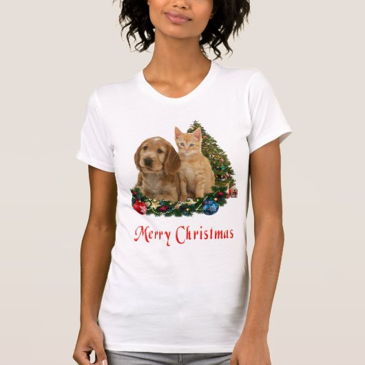 Kerstmis voor Dieren T-shirt (Voorkant)