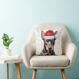 Kerstmis voor Dobermann-liefhebbers Kussen